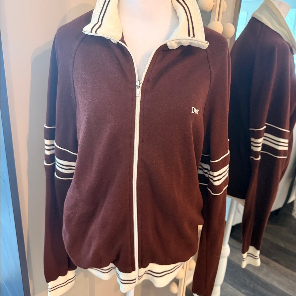 Dior Maroon and White Jacket - Picture 2 of 13